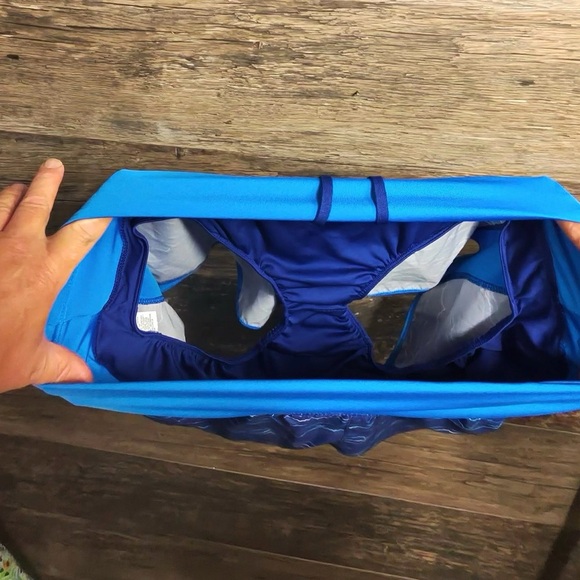 Nike Dri Fit Blue Athletic Running Shorts - Picture 5 of 7